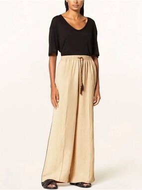 Scotch And Soda Stay Sunny Hope Pants Tan Wide Leg Flowy Women’s Waist 28 Size S